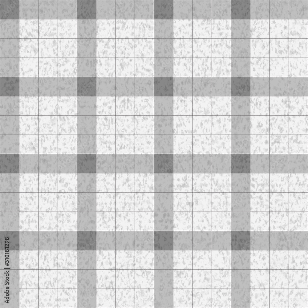 Fototapeta premium The surface of the wall is lined with square gray tiles .Texture or background