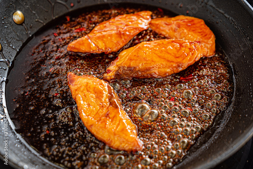 Roasted Salmon Glazed With Brown Sugar and Soy Sauce photo