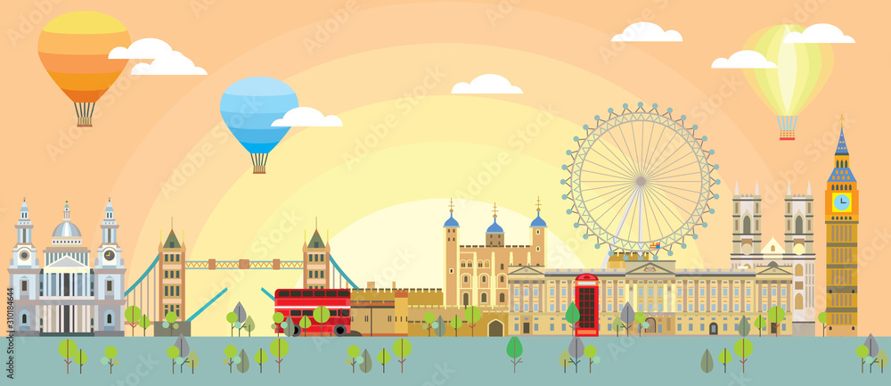 London skyline vector 4
