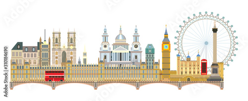 London skyline vector 6