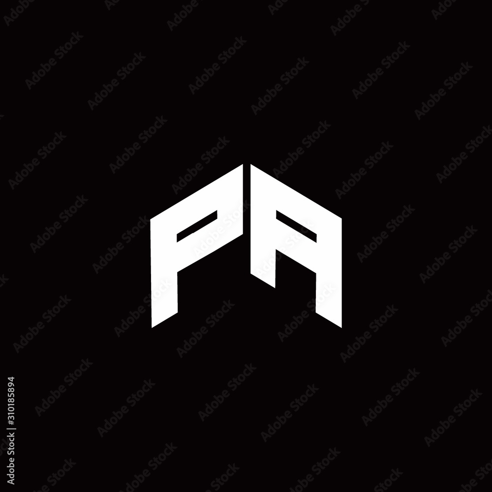 PA Logo monogram modern design template