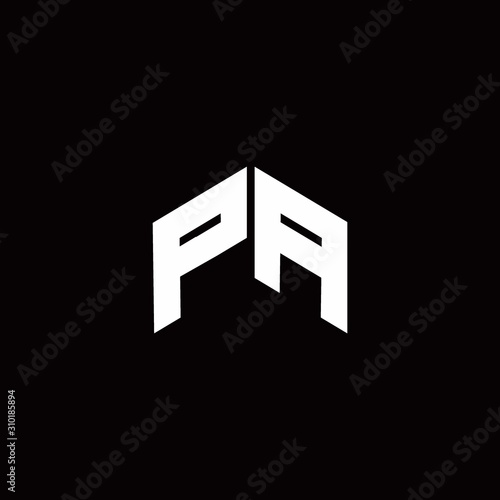 PA Logo monogram modern design template
