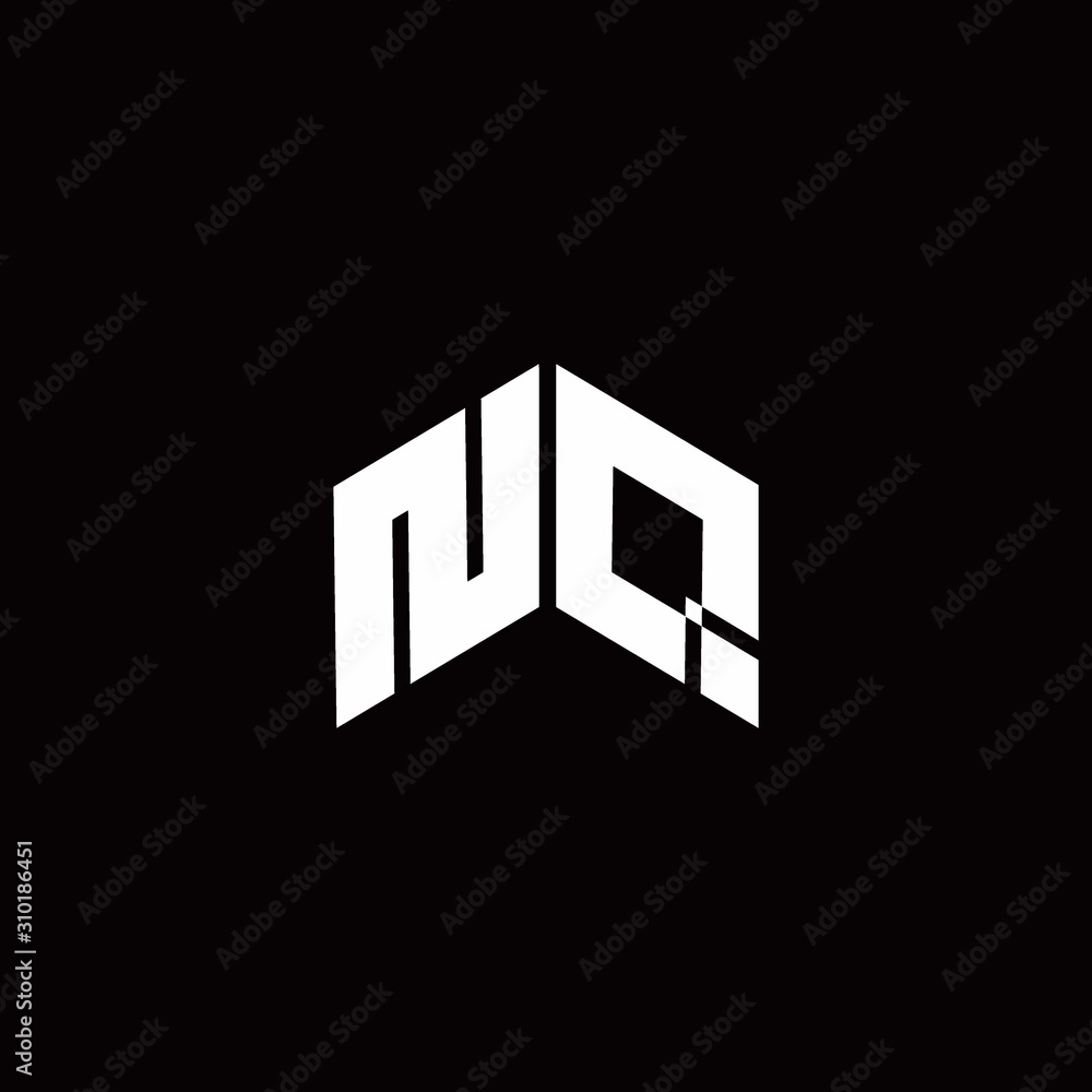 NQ Logo monogram modern design template NQ Logo monogram modern design template