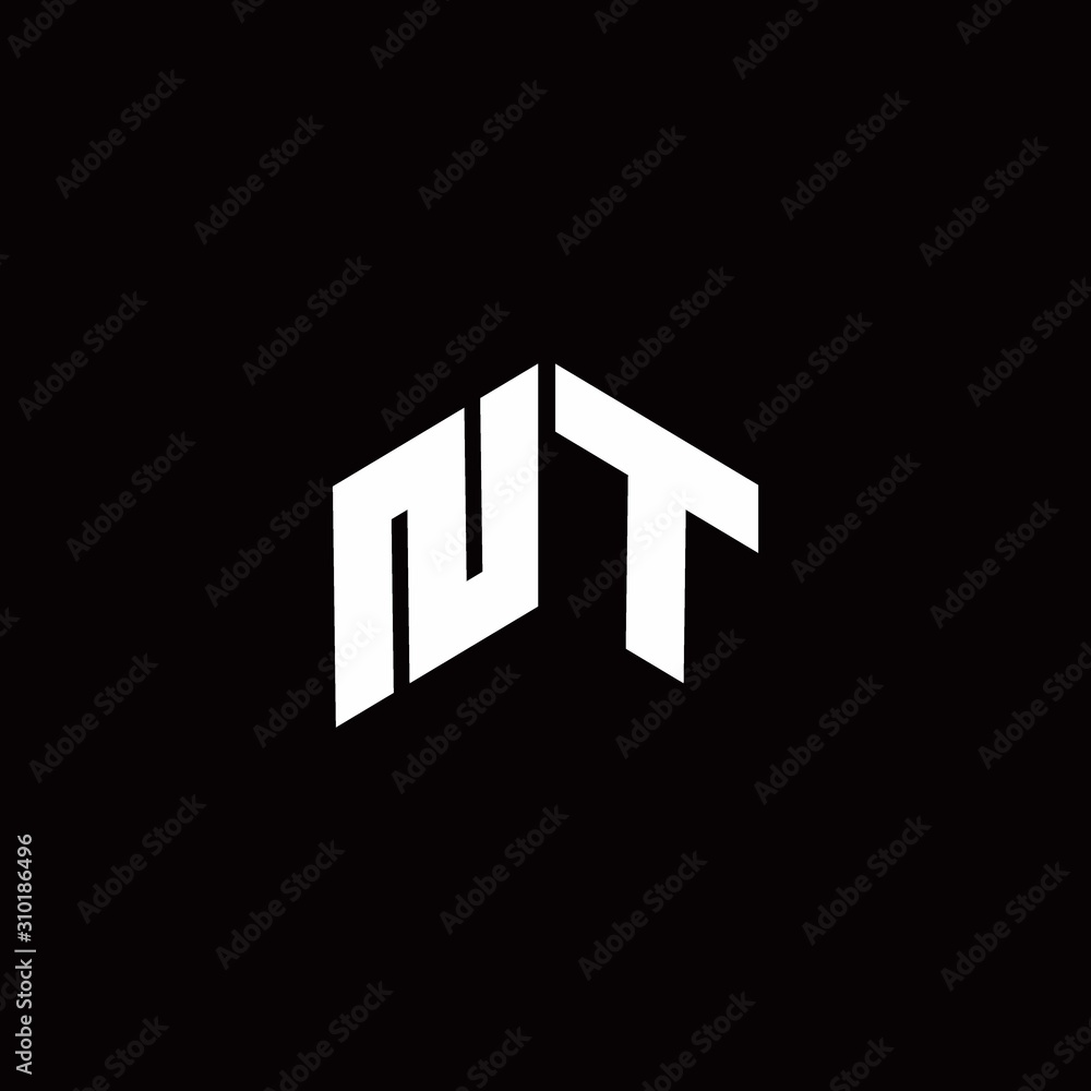 NT Logo monogram modern design template NT Logo monogram modern design template
