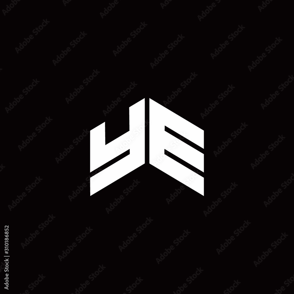 YE Logo monogram modern design template YE Logo monogram modern design template