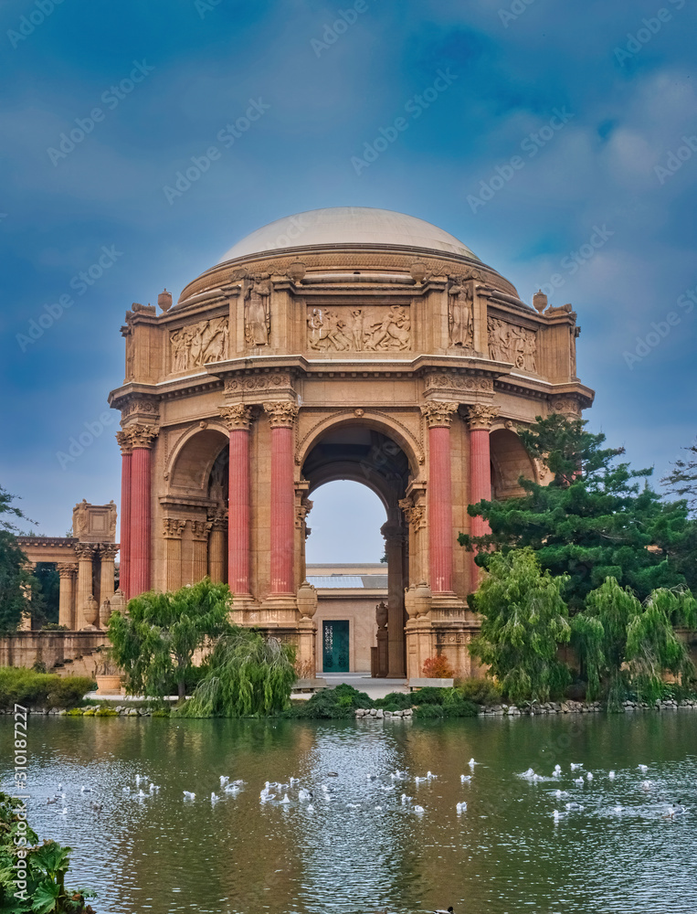 The Palace of Fine Arts in the Marina District of San Francisco The Palace of Fine Arts in the Marina District of San Francisco