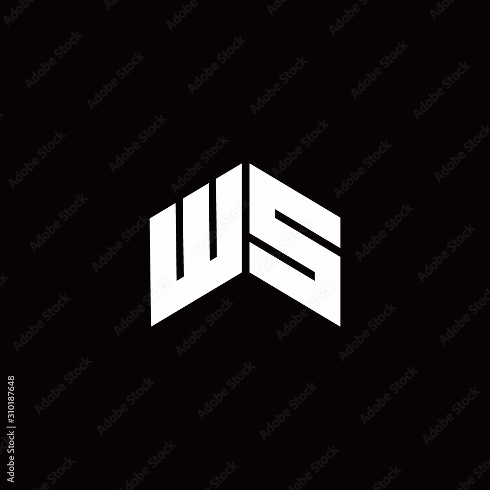WS Logo monogram modern design template WS Logo monogram modern design template
