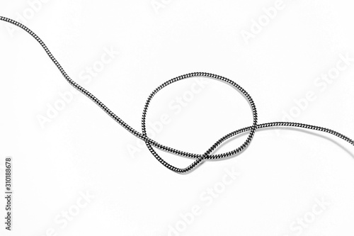 Simple knot on white background