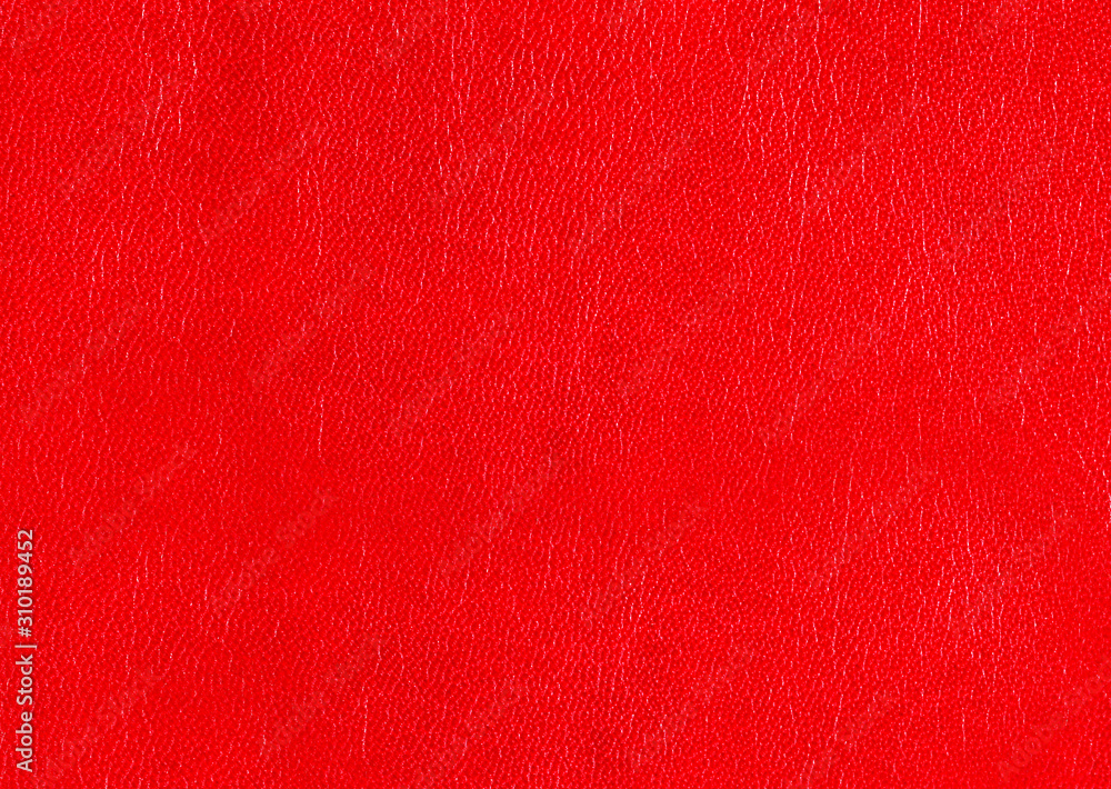 Fototapeta premium Faux red leather with a rough textured surface.Texture or background