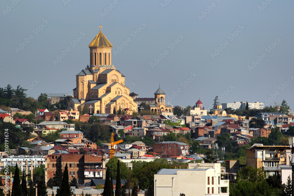 The Holy Trinity Cathedral of Tbilisi commonly known as Sameba in Georgia.