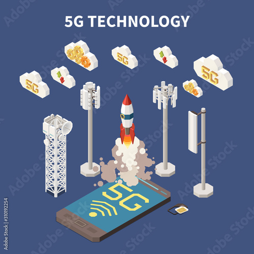 Internet Isometric Concept
