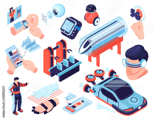 Future Isometric Icon Set