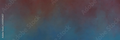 vintage abstract painted background with dark slate gray, old mauve and teal blue colors and space for text or image. can be used as header or banner