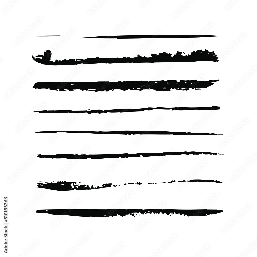 Vector brush stroke. Hand drawn brush stroke. Ink splash vector. Real paint imitation Vector brush stroke. Hand drawn brush stroke. Ink splash vector. Real paint imitation