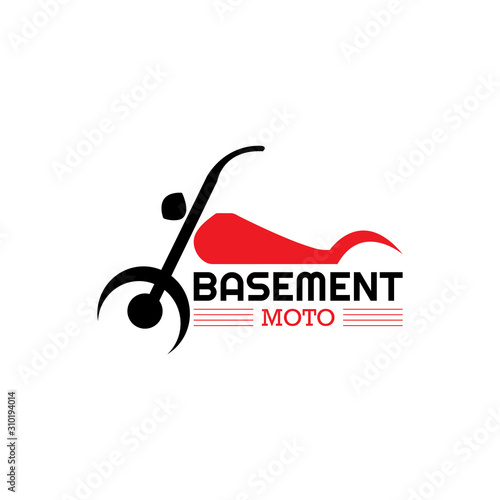 Red Byke Shop Logo Design Template For Business