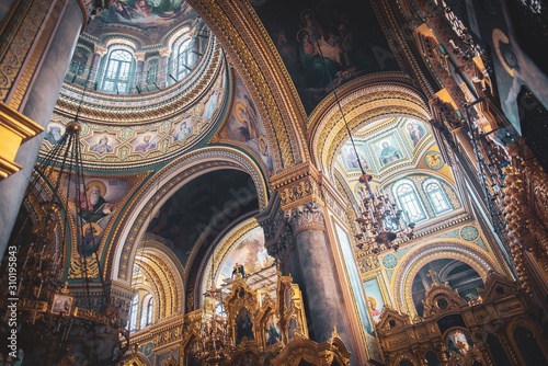 Interior of St. Elijahs Monastery in Odesa, Ukraine.