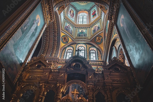 Interior of St. Elijahs Monastery in Odesa  Ukraine.