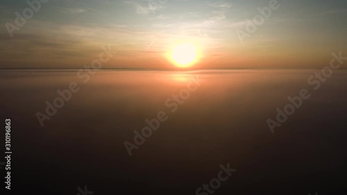 The remain of the reef of the ancient sea, composed of limestone - shikhan Yuraktau. Indian summer in the floodplain of the Belaya River. Aerial view. photo