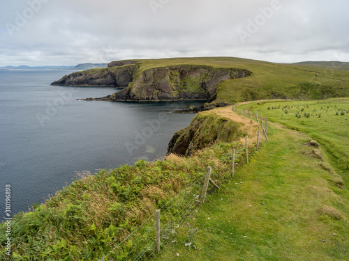 Scenic view of Erris Peninsula, Erris Head Loop Walk, Glenamoy, Belmullet, County Mayo, Ireland