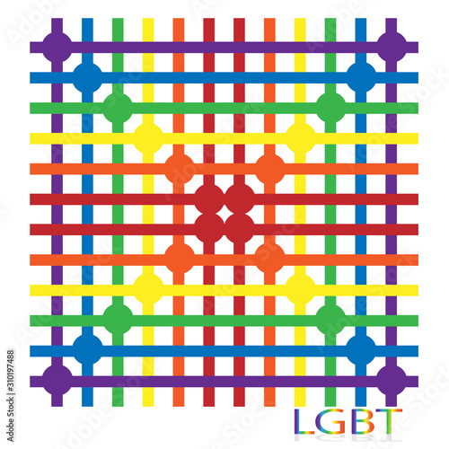  LGBTQ banner symbolism.