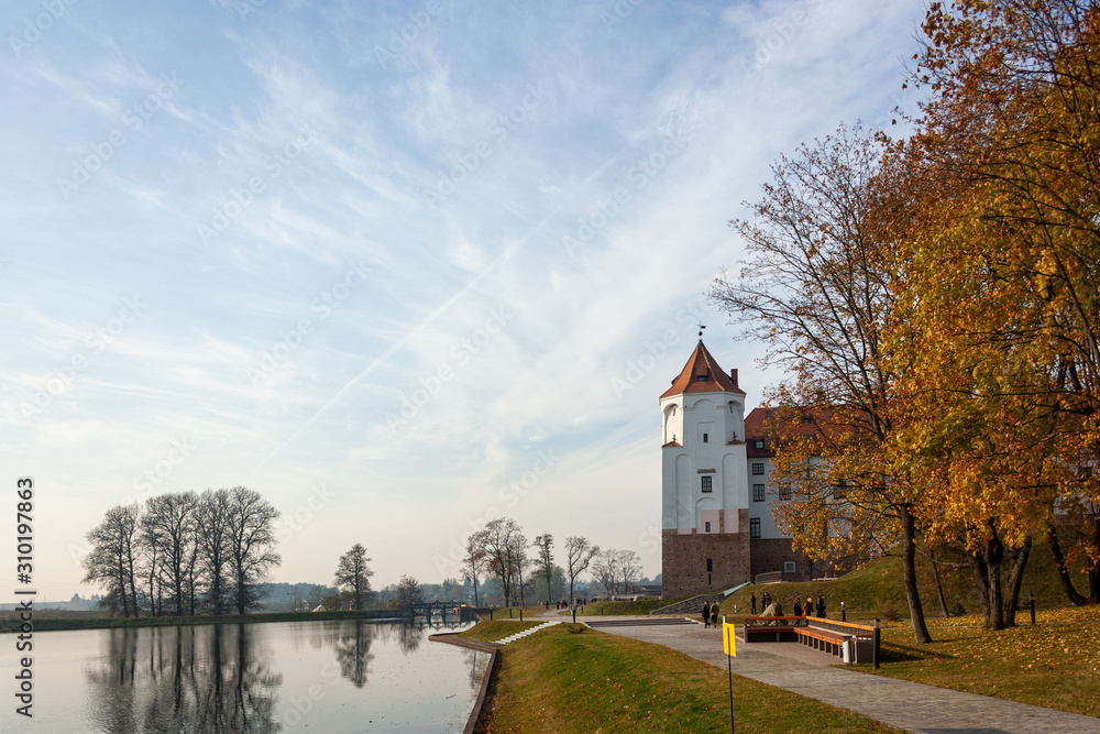 old castle in autumn