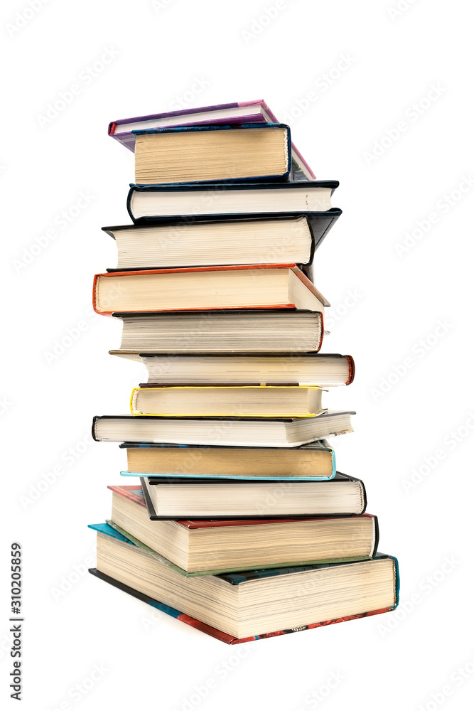 Stack of books isolated on a white background Stack of books isolated on a white background