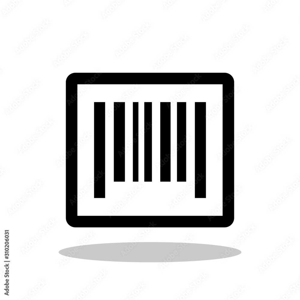 Bar code icon in trendy flat style. Vector Illustration EPS 10. Bar code icon in trendy flat style. Vector Illustration EPS 10.