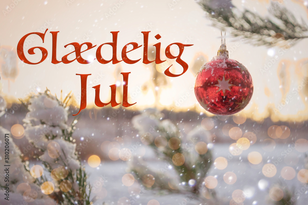 Merry christmas in danish deals