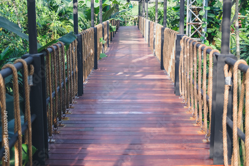 bridge footbridge walkway in garden park