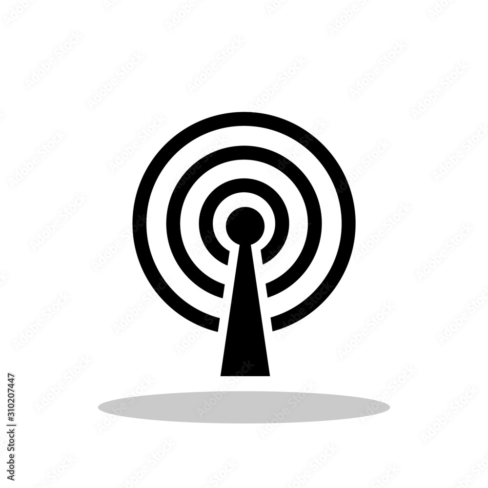WiFi icon in trendy flat style. Wlan symbol for your web site design, logo, app, UI Vector EPS 10. WiFi icon in trendy flat style. Wlan symbol for your web site design, logo, app, UI Vector EPS 10.