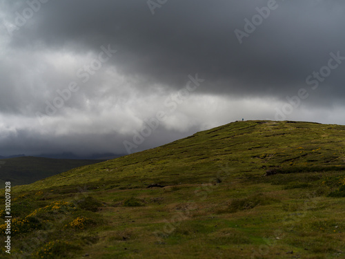 Scenic view of hill, Brandon Point, Castlegregory, Dingle Peninsula, County Kerry, Ireland