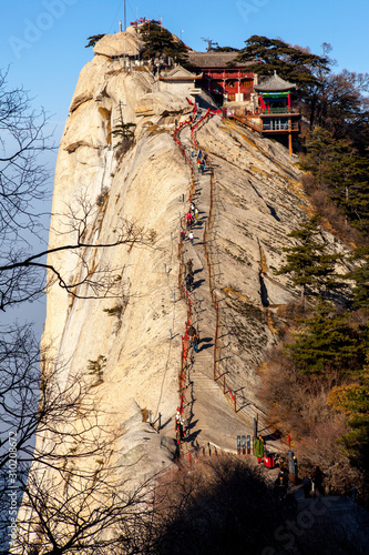 Temple on the peak of Huashan mountain