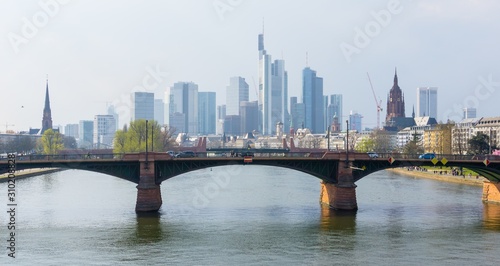 Fototapeta Naklejka Na Ścianę i Meble -  Panorama Frankfurt am Main Germany 