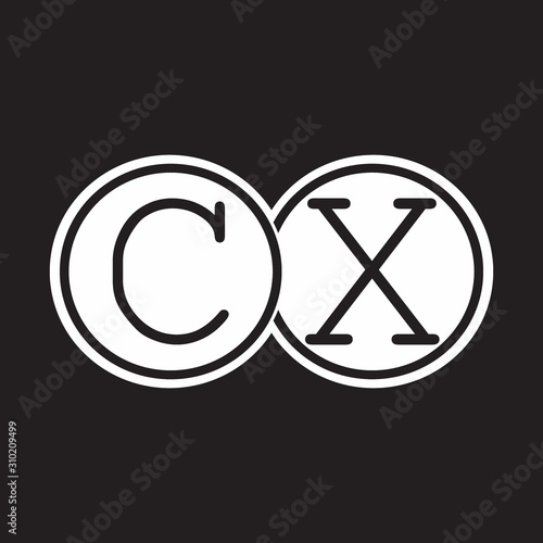 CS Initial letter linked circle capital monogram logo modern template