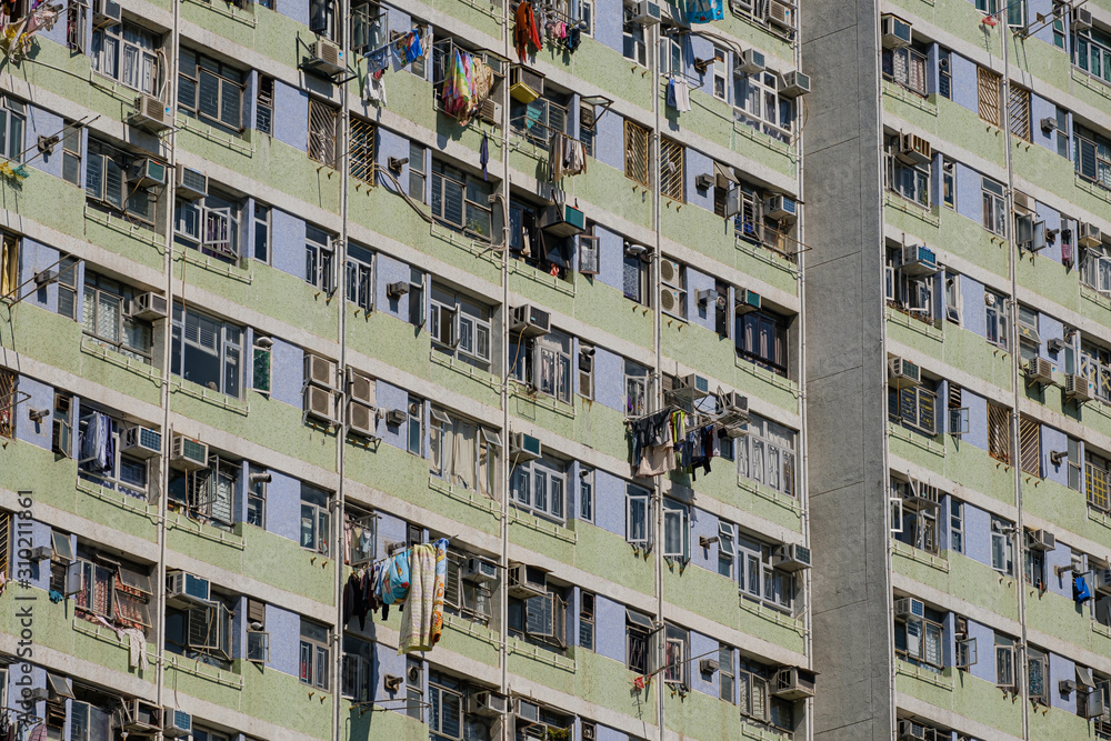 Obraz premium Residential buildings in Hong Kong