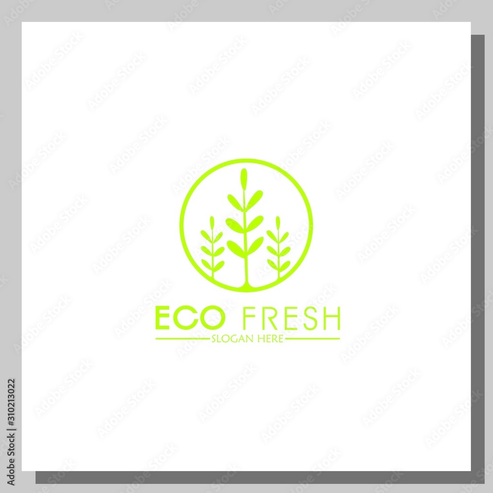 eco fresh logo, can be used for website and company logos eco fresh logo, can be used for website and company logos