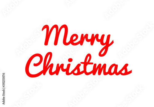 Merry Christmas lettering calligraphy. Merry Christmas text label design