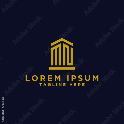 Inspiring company logo designs from the initial letters of the MN logo icon. -Vectors