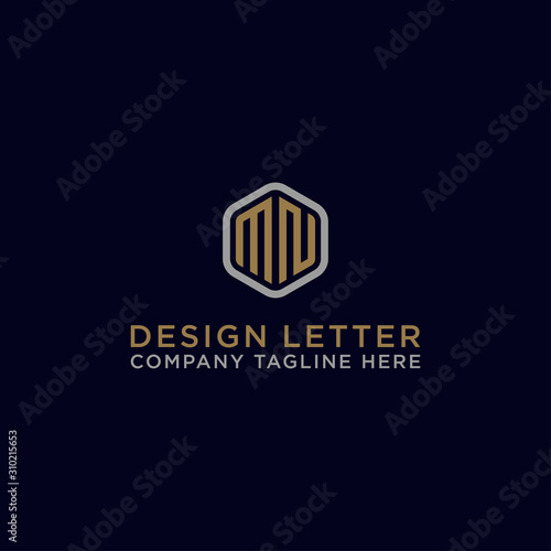 Inspiring company logo designs from the initial letters of the MN logo icon. -Vectors