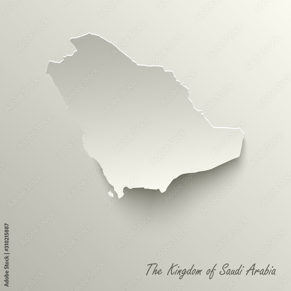 Abstract design map the Kingdom of Saudi Arabia template