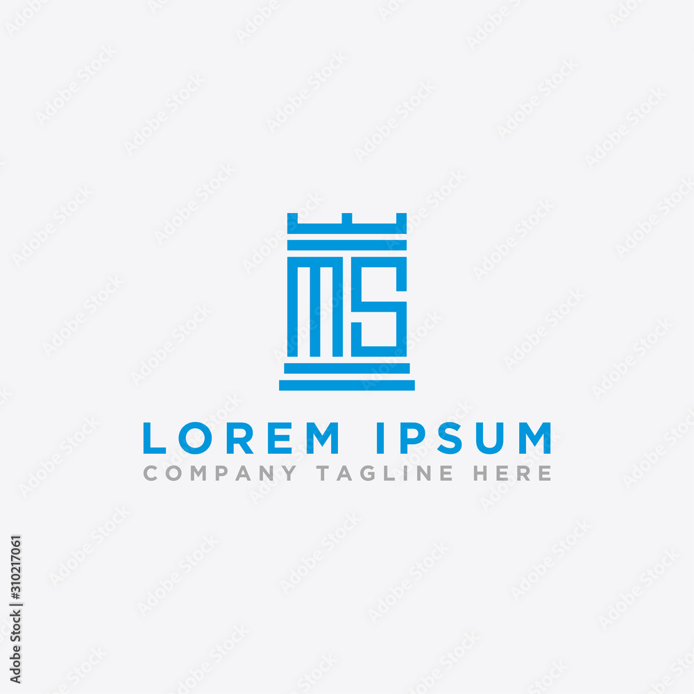 Inspiring logo designs for companies from the initial letters of the MS logo icon. -Vectors