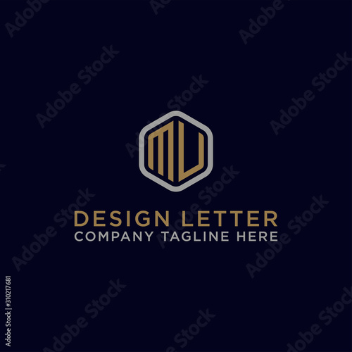 Inspiring logo designs for companies from the initial letters MV logo icon. -Vectors