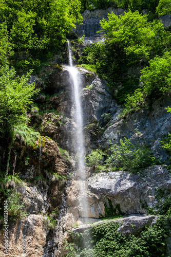 High waterfall