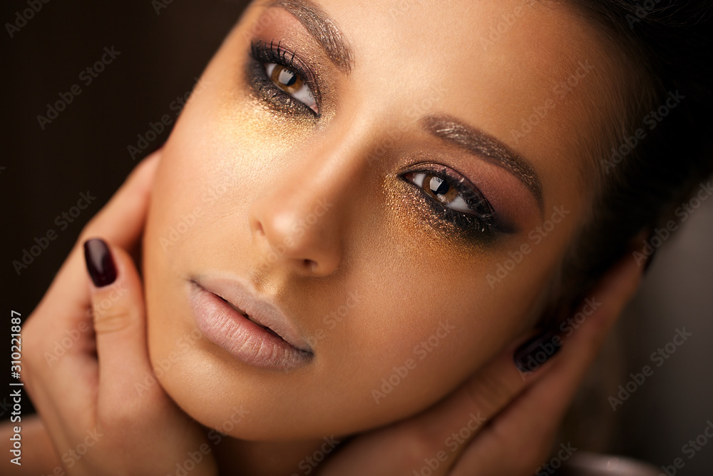beautiful young sexy girl with bright makeup with clean skin and beautiful lips beautiful young sexy girl with bright makeup with clean skin and beautiful lips