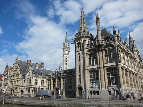 Old Post Office Belfort on Graslei, Ghent, Belgium