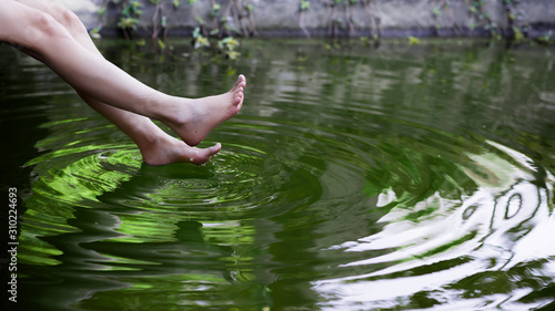 woman in water