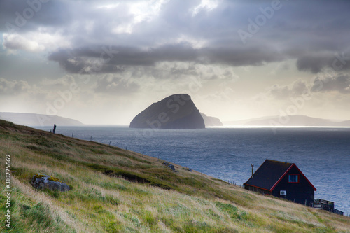 Koltur island, a vew from Vagar, Faroe photo