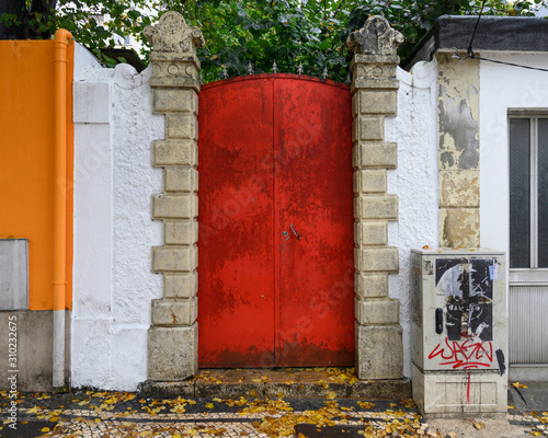 Entrance of a garden, Coimbra, Portugal