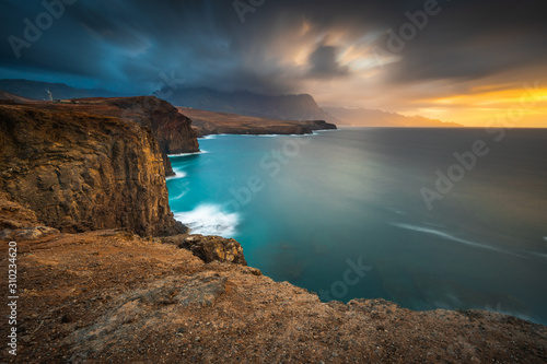 Gran Canaria coast near Agaete in Canary Islands. photo