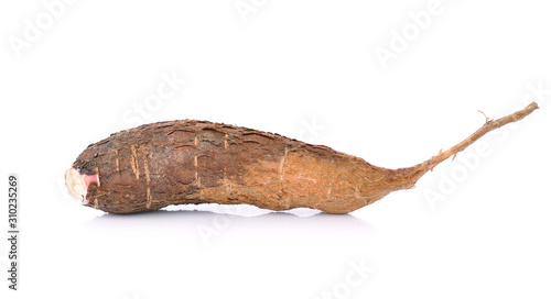 Cassava isolated on a white background